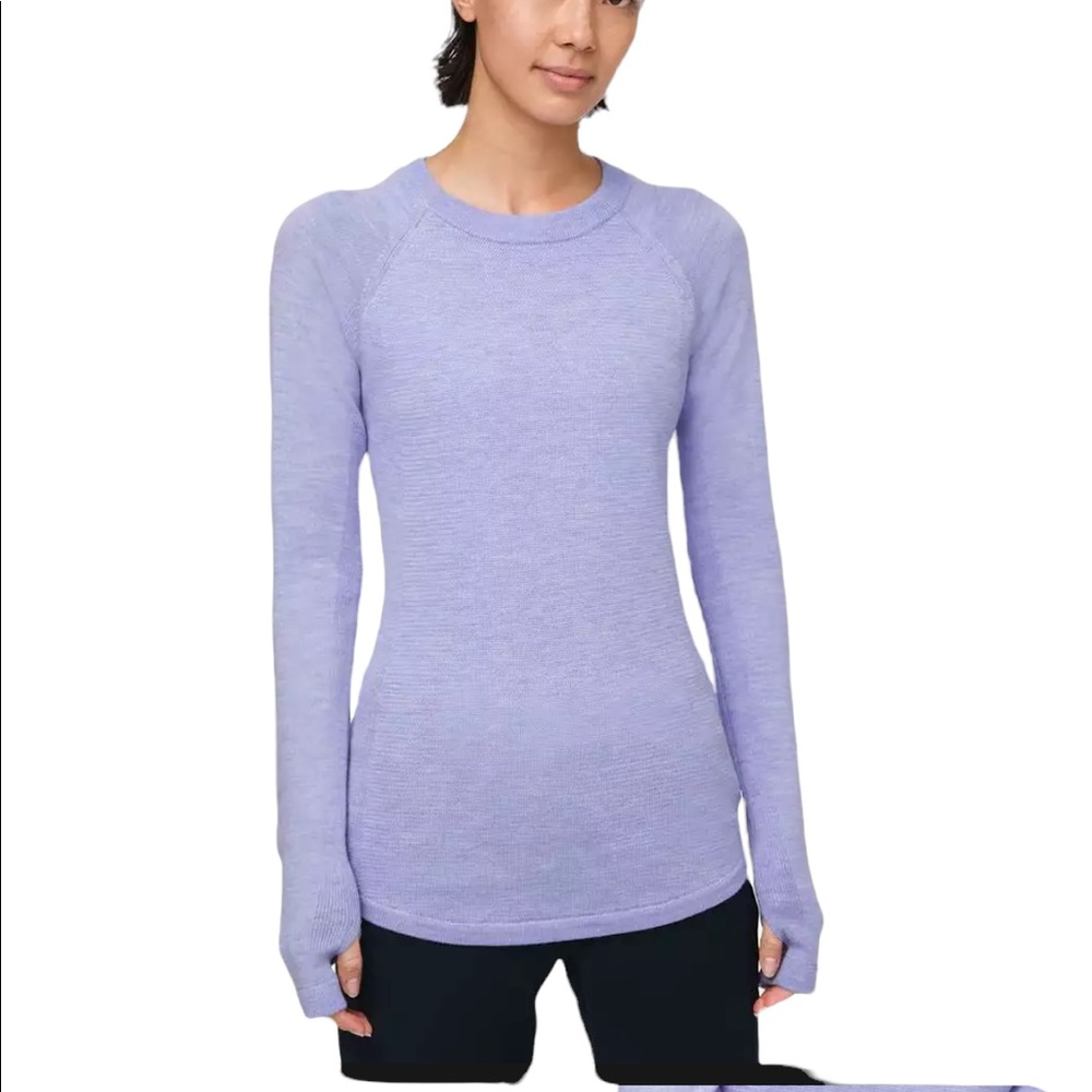 lululemon athletica Lavender Long-Sleeve Lightweight Crew Top